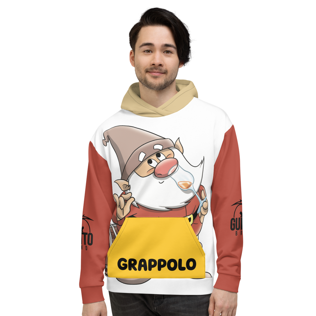 Felpa con cappuccio Uomo/Donna  GRAPPOLO - Gufetto Brand 