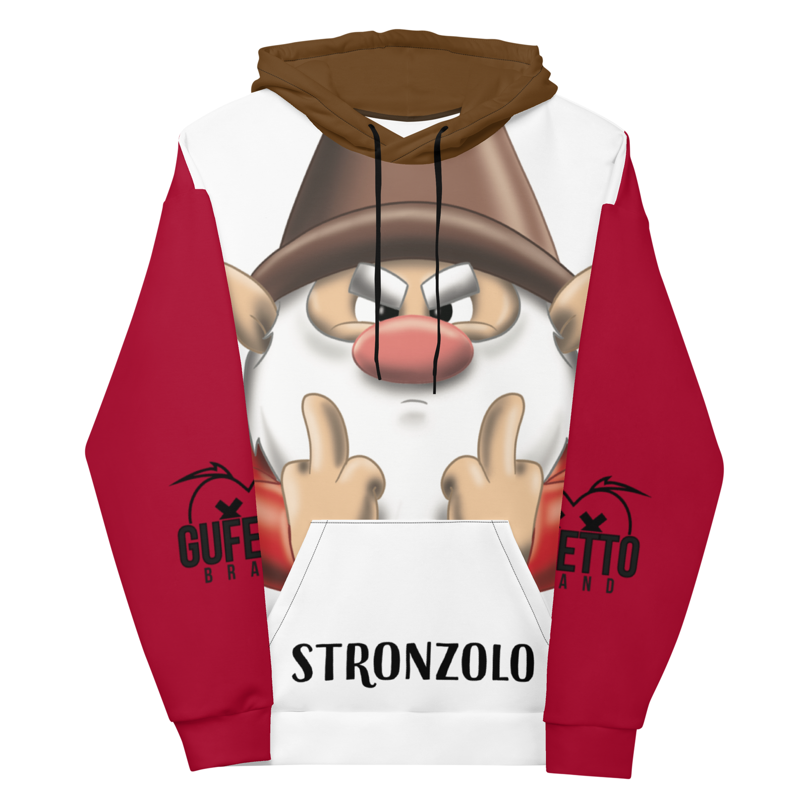 Felpa con cappuccio Uomo/Donna STRONZOLO - Gufetto Brand 