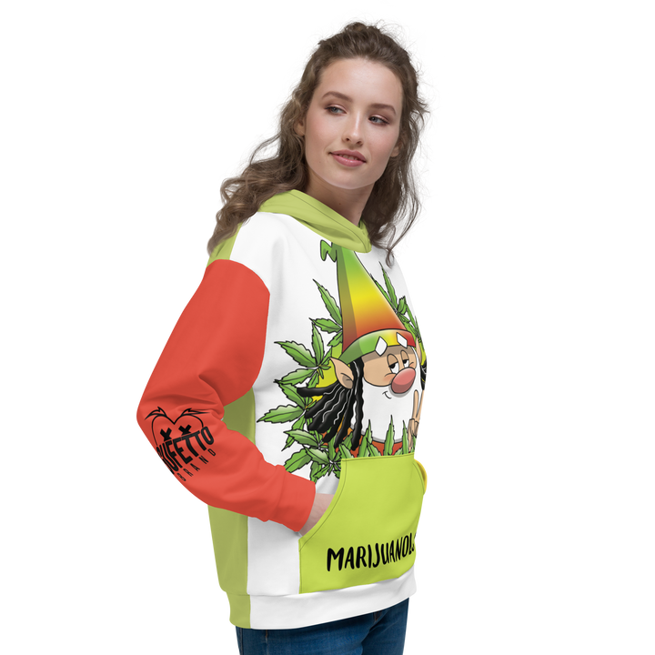 Felpa con cappuccio  Uomo/Donna MARIJUANOLO - Gufetto Brand 