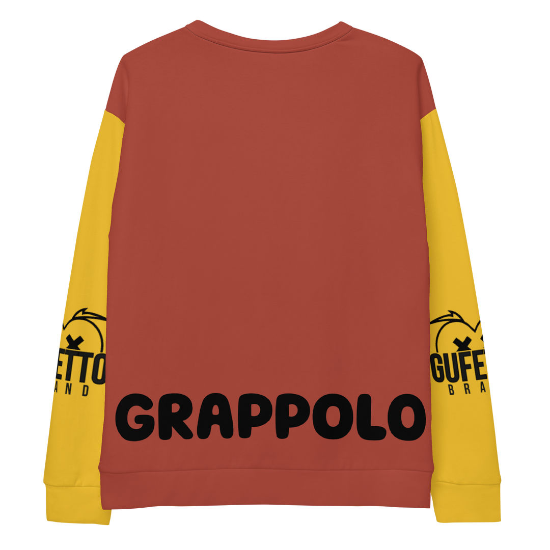 Felpa unisex Uomo/Donna GRAPPOLO - Gufetto Brand 