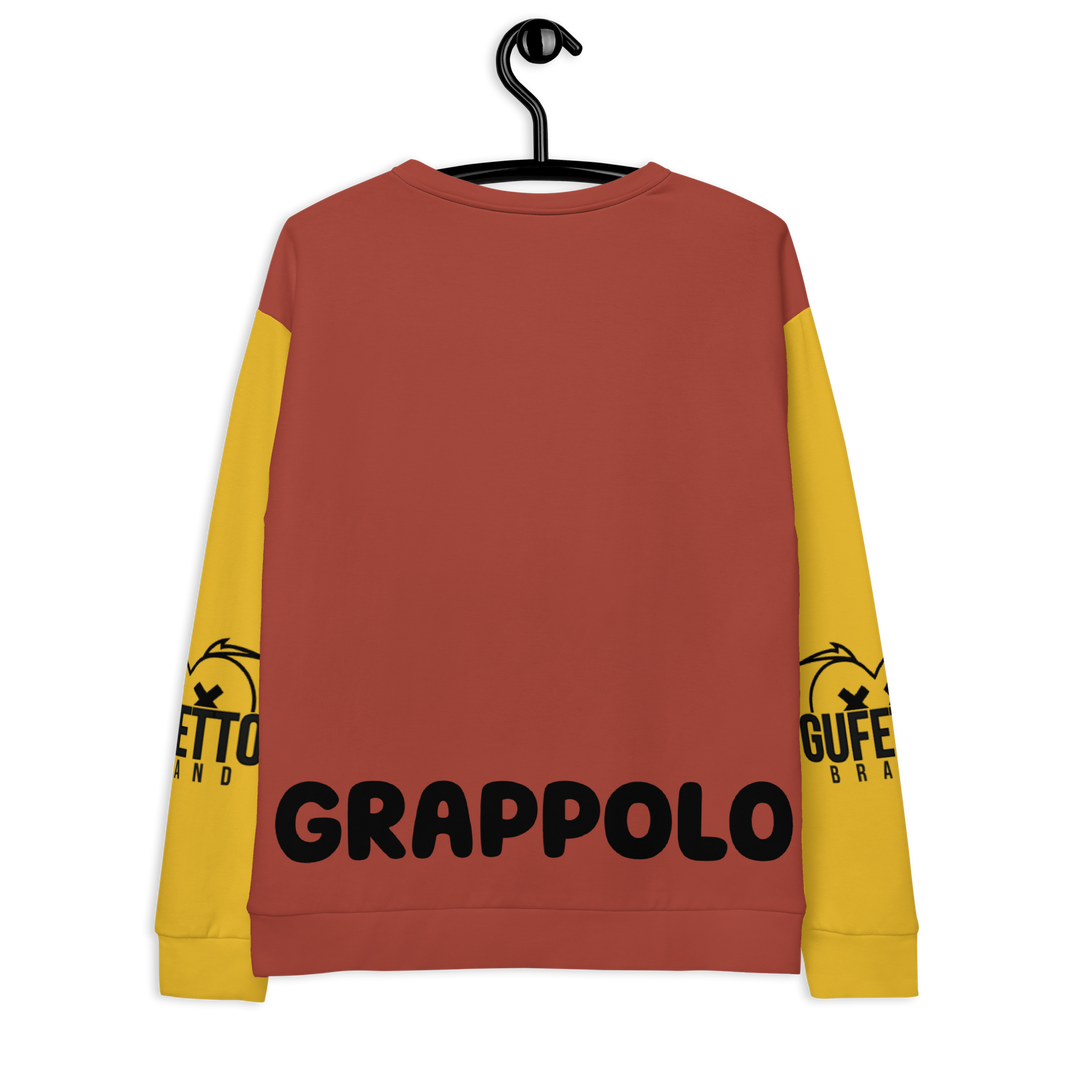 Felpa unisex Uomo/Donna GRAPPOLO - Gufetto Brand 
