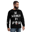 Felpa unisex SQUIRTI Nera - Gufetto Brand 