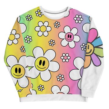 Felpa unisex Classic Uomo/Donna Flower Smile