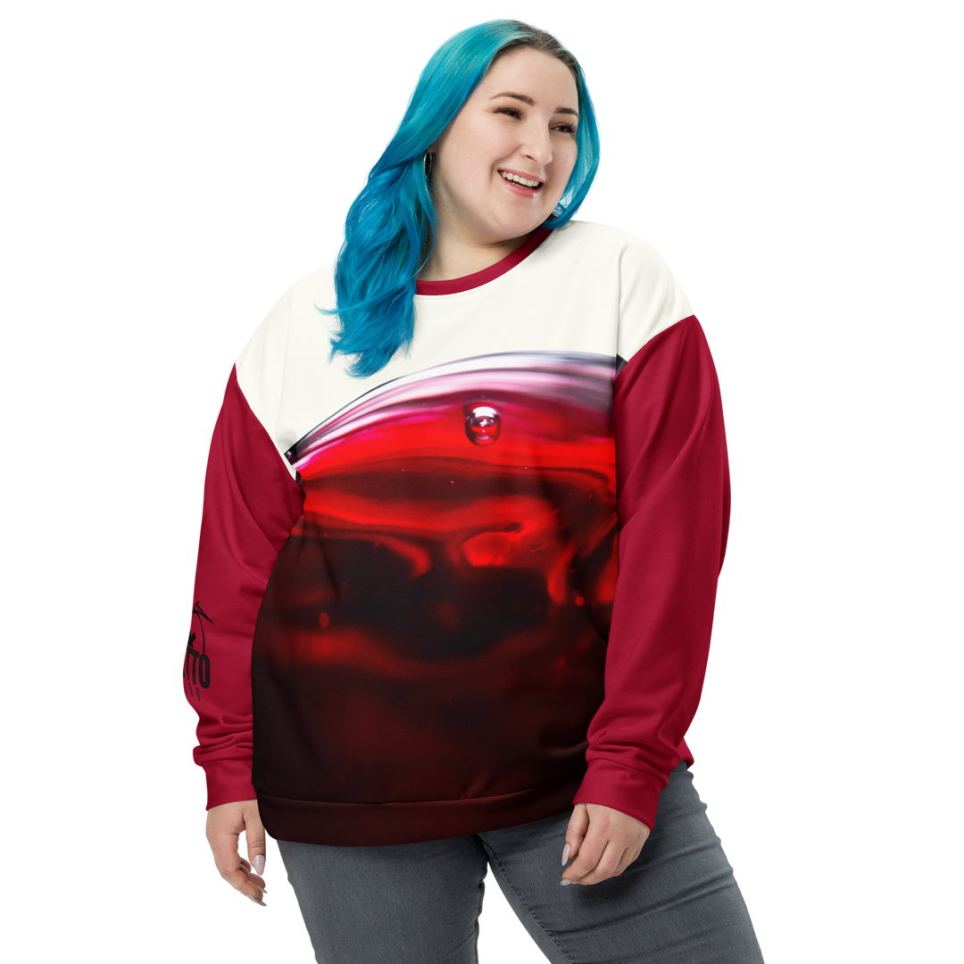Felpa unisex Uomo/Donna WINE - Gufetto Brand 