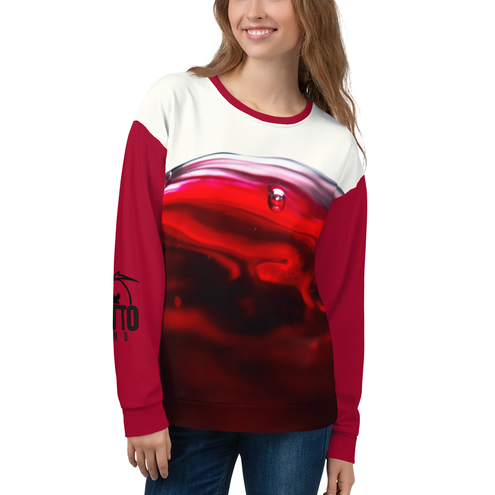 Felpa unisex Uomo/Donna WINE - Gufetto Brand 