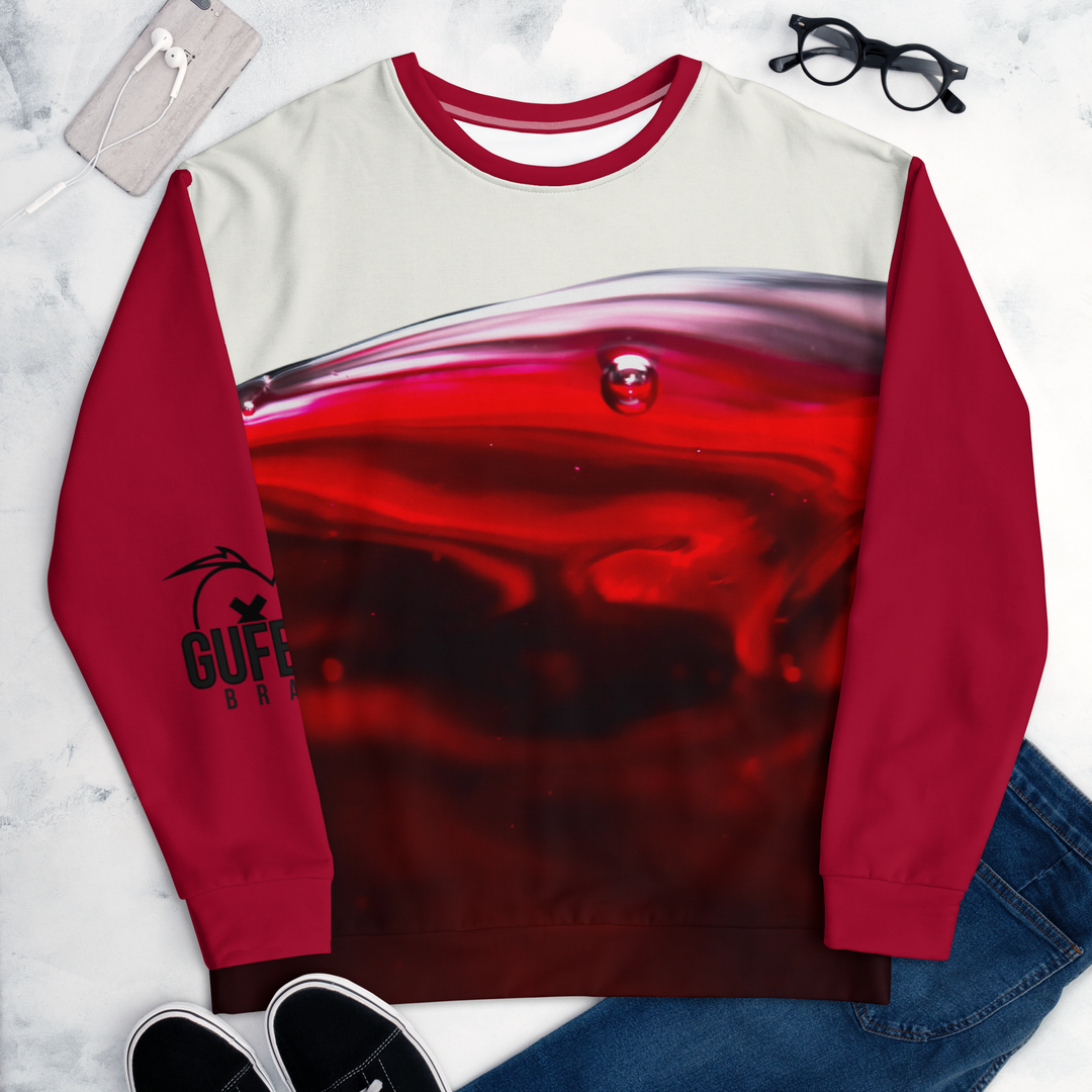 Felpa unisex Uomo/Donna WINE - Gufetto Brand 