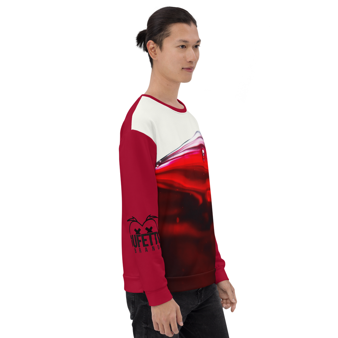 Felpa unisex Uomo/Donna WINE - Gufetto Brand 