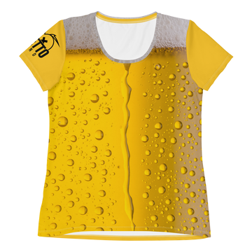 Maglietta sportiva donna con stampa all-over BIRRA