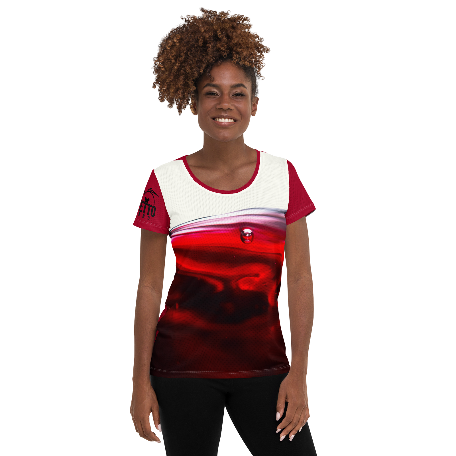 Maglietta sportiva donna WINE - Gufetto Brand 