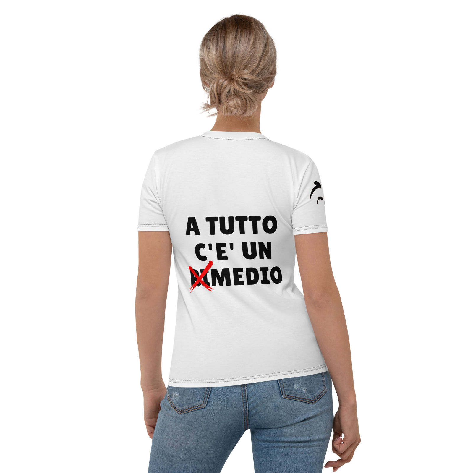 T-shirt donna Mediolo Bianca - Gufetto Brand 