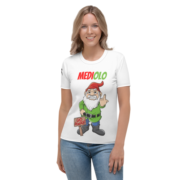 T-shirt donna Mediolo Bianca - Gufetto Brand 