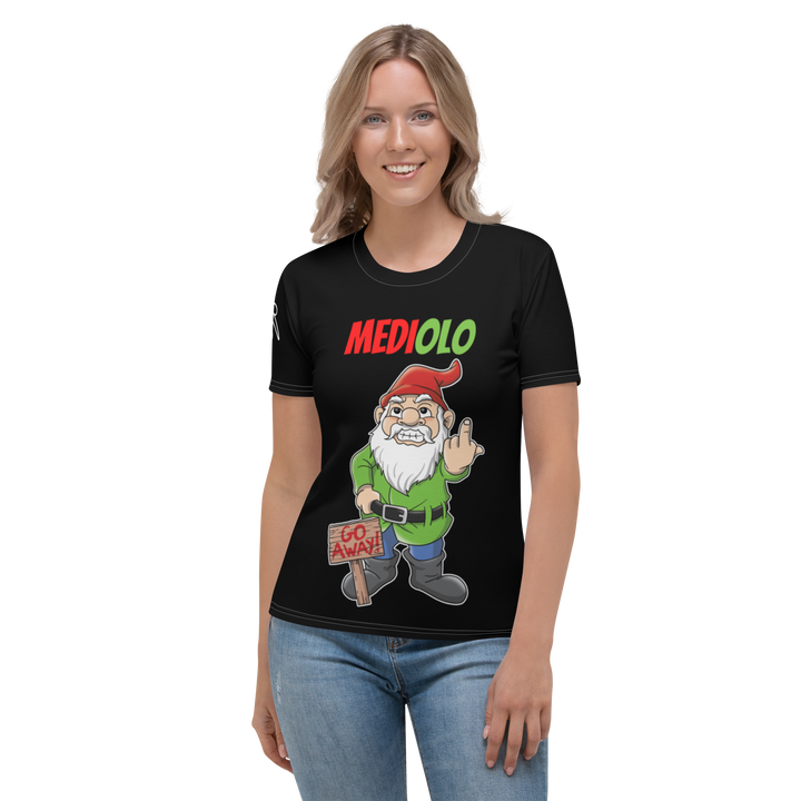 T-shirt donna Mediolo Nera - Gufetto Brand 