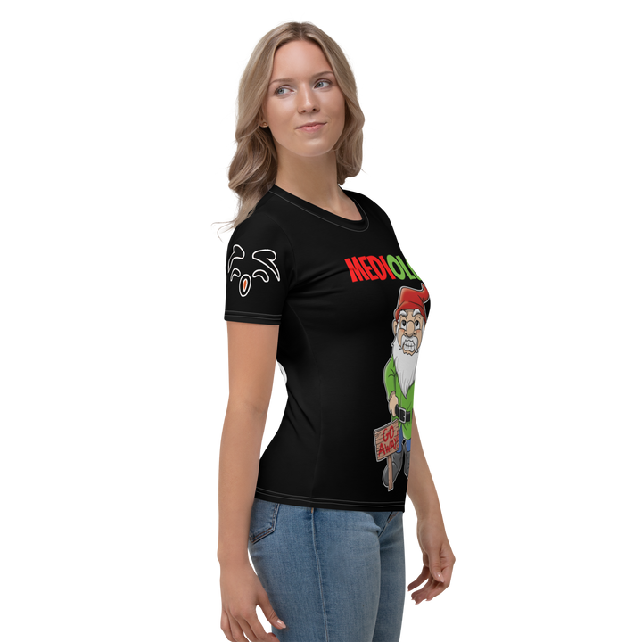 T-shirt donna Mediolo Nera - Gufetto Brand 