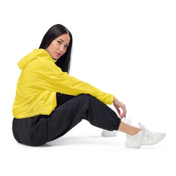 Giacca a vento corta donna Yellow Gufetto Brand