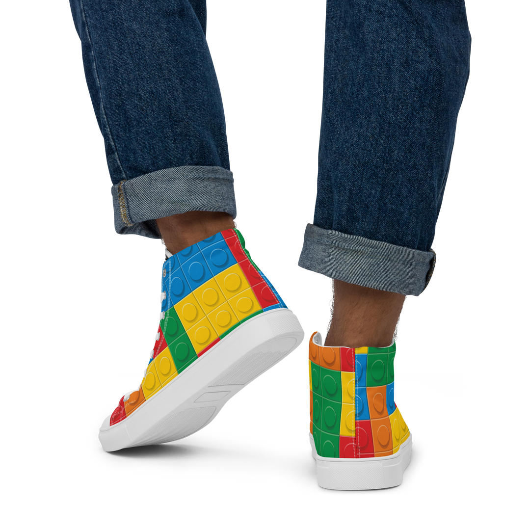 Sneakers alte in tela da uomo LEGO EDITION - Gufetto Brand 