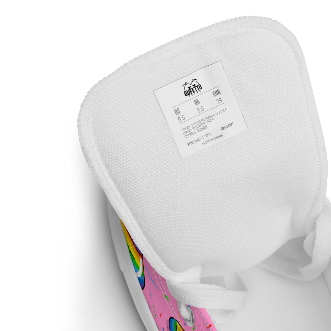 Sneakers alte in tela da uomo CACCHINA UNICORN - Gufetto Brand 