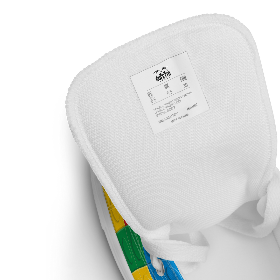 Sneakers alte in tela da uomo LEGO EDITION - Gufetto Brand 