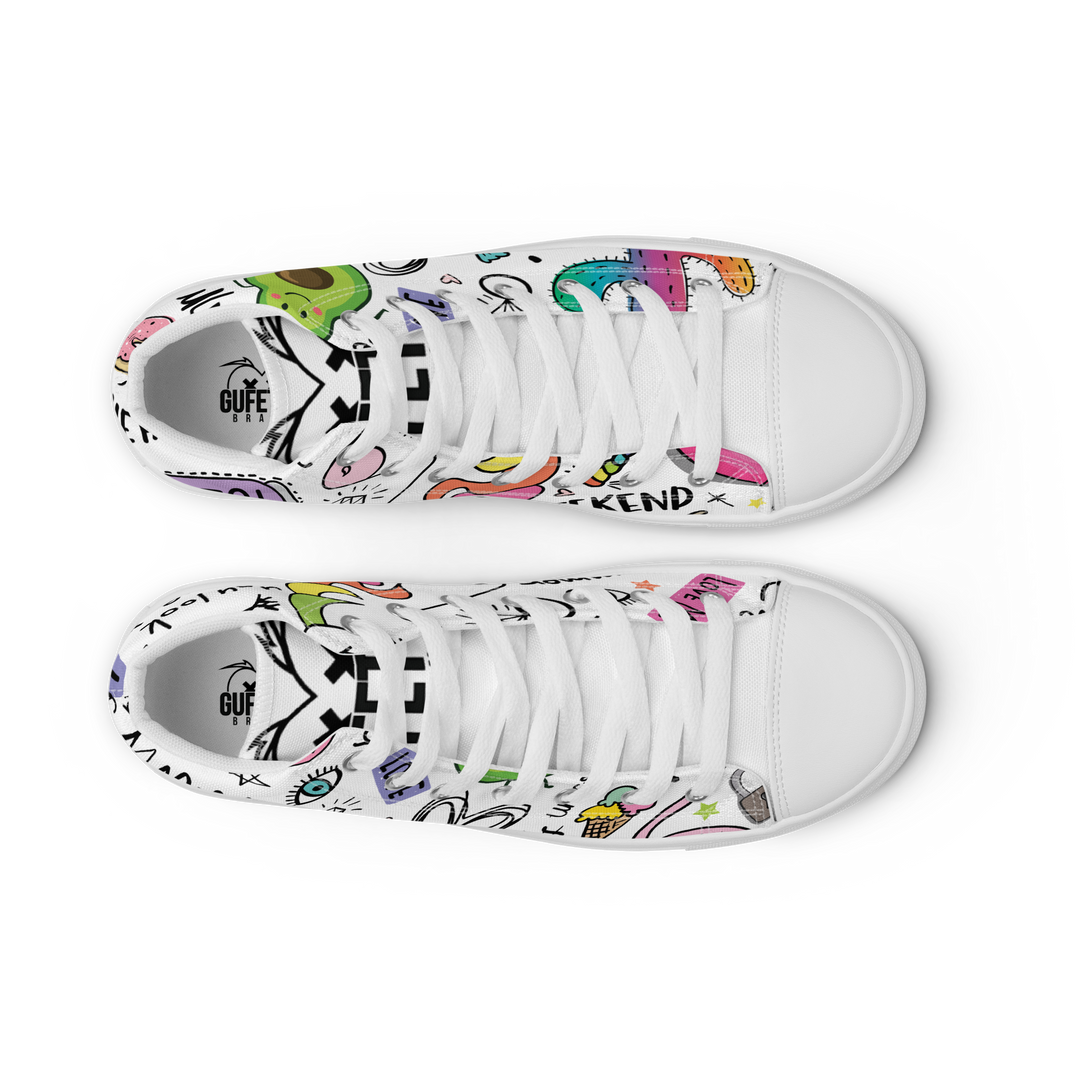 Sneakers alte in tela da uomo UNICORN EDITION - Gufetto Brand 