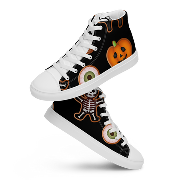 Sneakers alte in tela da uomo HALLOWEEN BLACK EDITION
