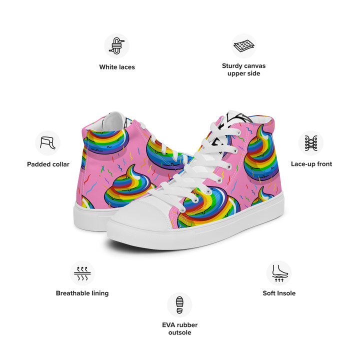 Sneakers alte in tela da uomo CACCHINA UNICORN - Gufetto Brand 