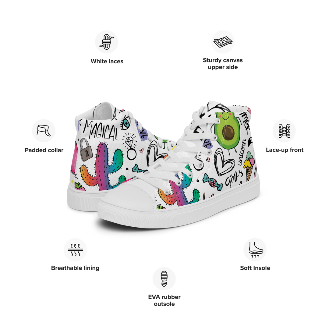 Sneakers alte in tela da uomo UNICORN EDITION - Gufetto Brand 