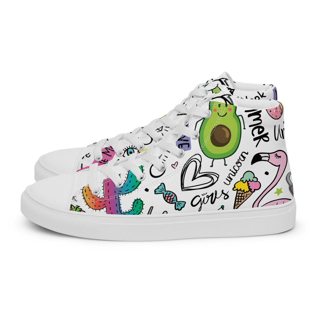 Sneakers alte in tela da uomo UNICORN EDITION - Gufetto Brand 