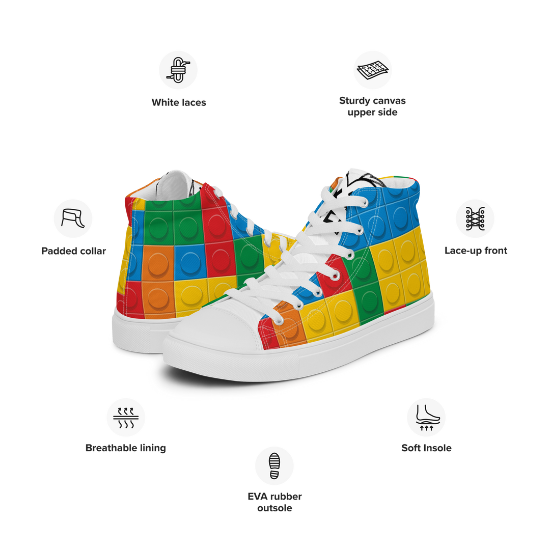 Sneakers alte in tela da uomo LEGO EDITION - Gufetto Brand 