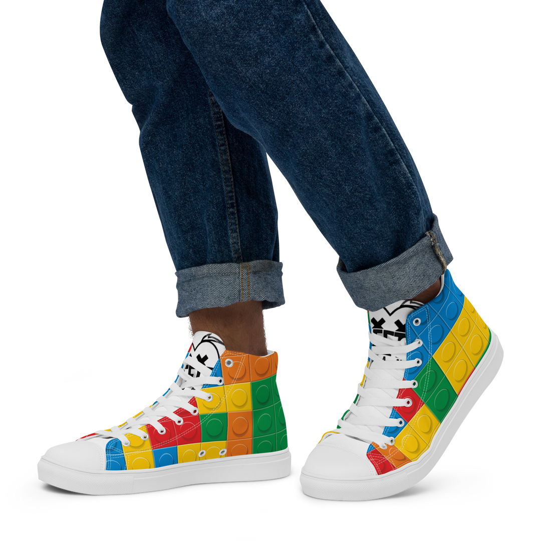Sneakers alte in tela da uomo LEGO EDITION - Gufetto Brand 