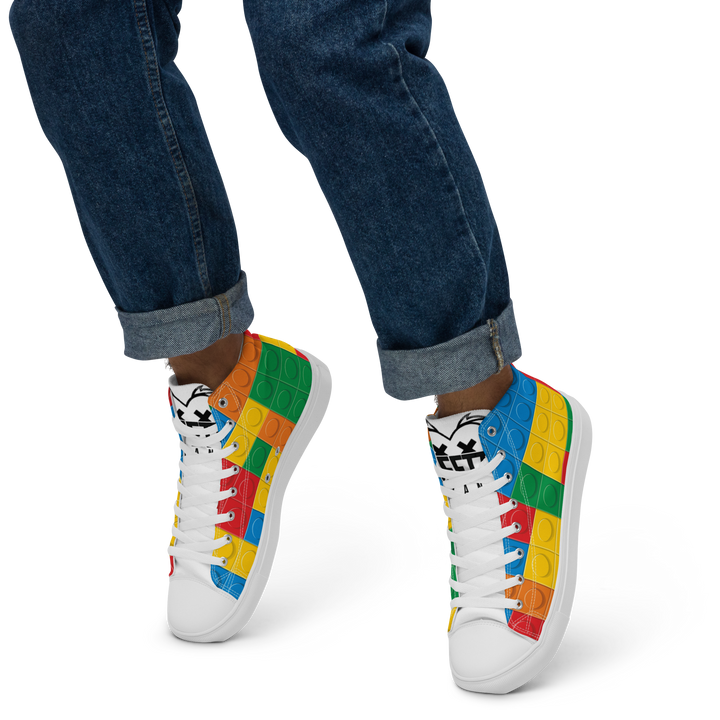 Sneakers alte in tela da uomo LEGO EDITION - Gufetto Brand 