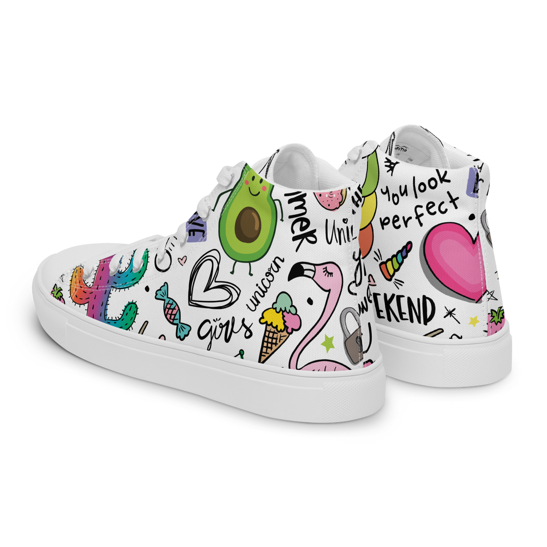 Sneakers alte in tela da uomo UNICORN EDITION - Gufetto Brand 