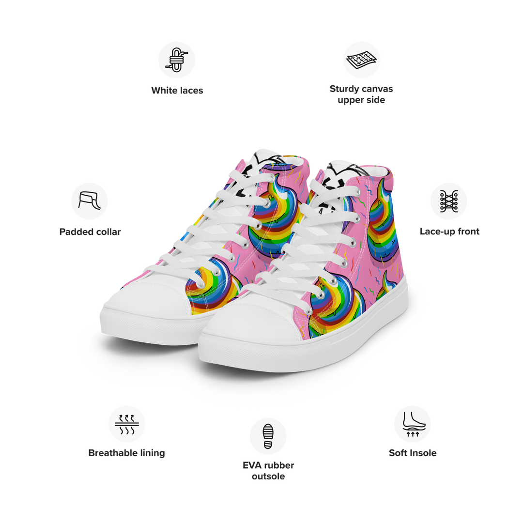 Sneakers alte in tela da uomo CACCHINA UNICORN - Gufetto Brand 