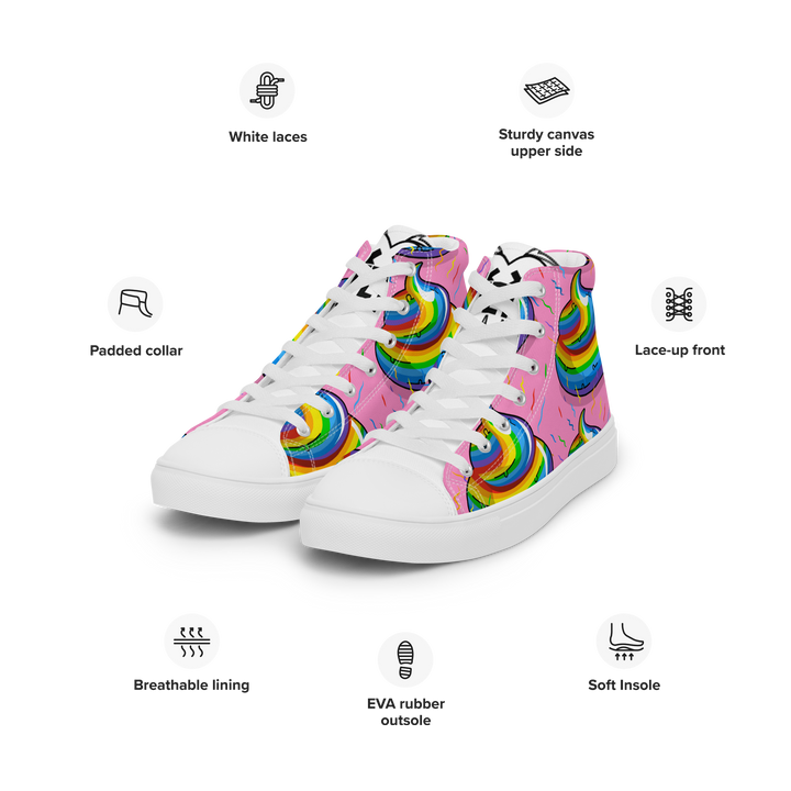 Sneakers alte in tela da uomo CACCHINA UNICORN - Gufetto Brand 
