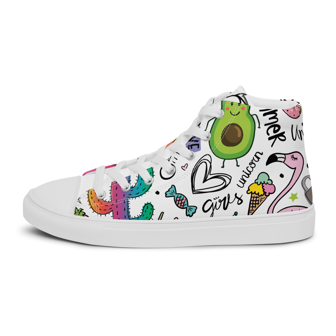 Sneakers alte in tela da uomo UNICORN EDITION - Gufetto Brand 