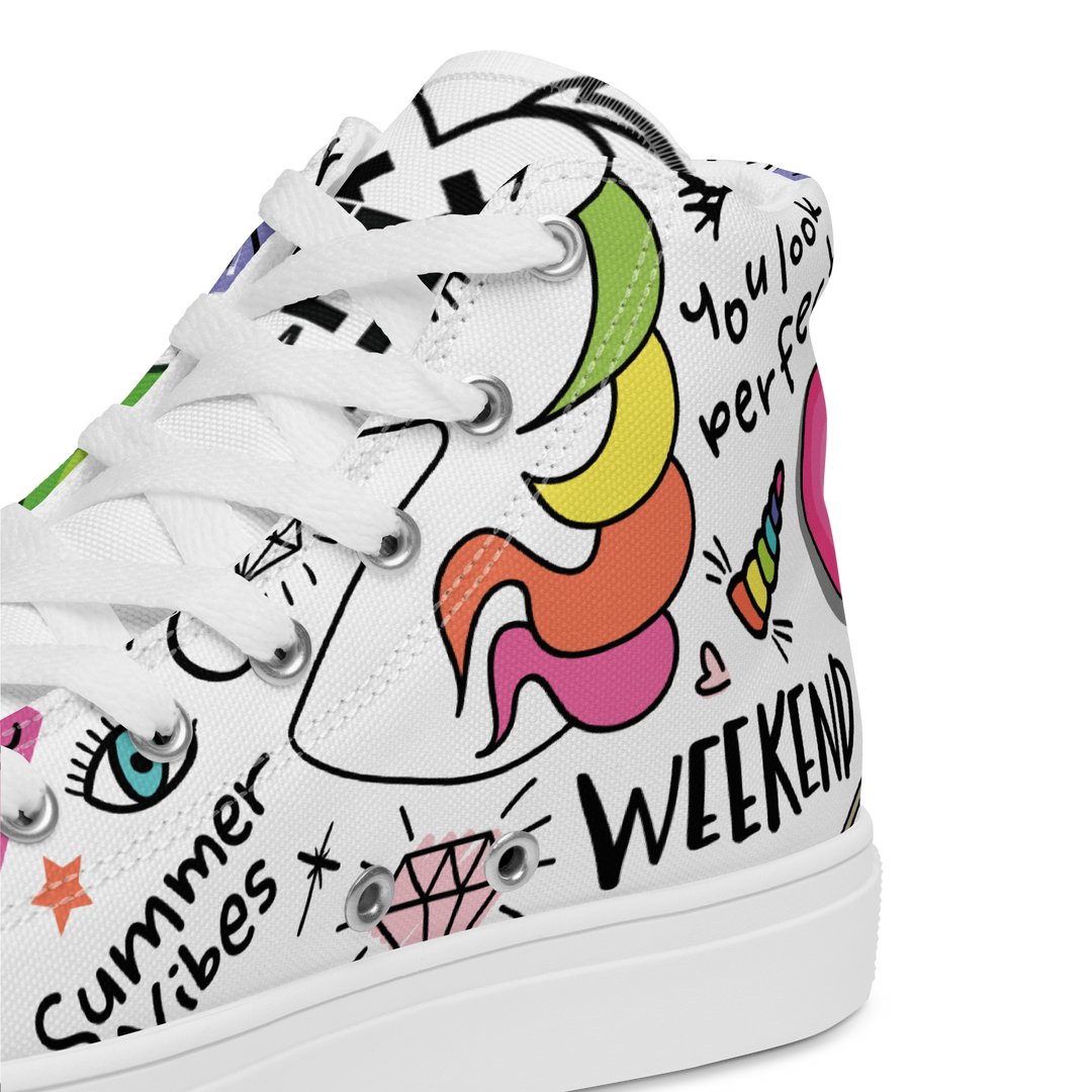 Sneakers alte in tela da uomo UNICORN EDITION - Gufetto Brand 