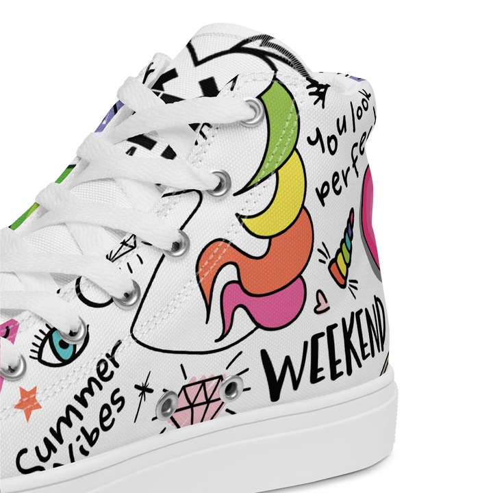 Sneakers alte in tela da uomo UNICORN EDITION - Gufetto Brand 