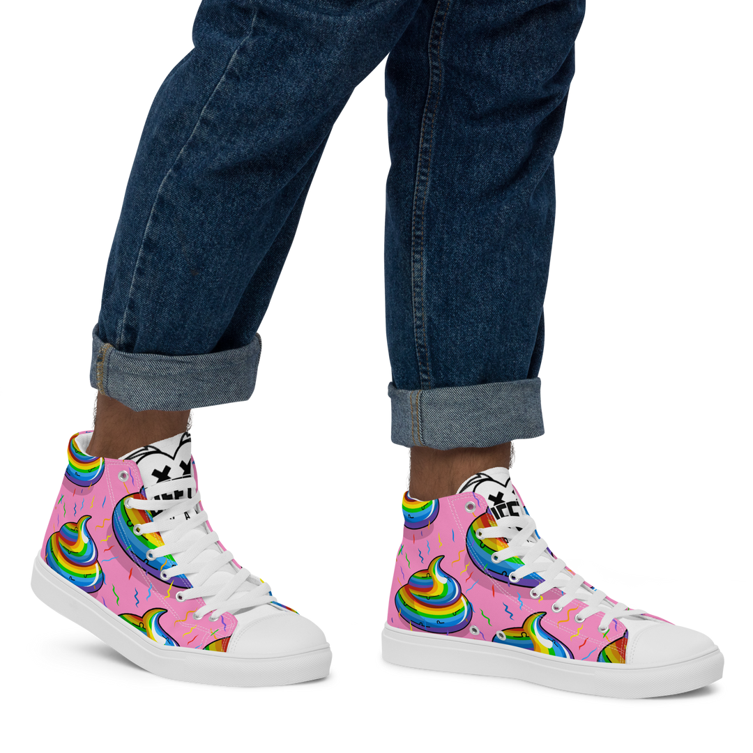 Sneakers alte in tela da uomo CACCHINA UNICORN - Gufetto Brand 