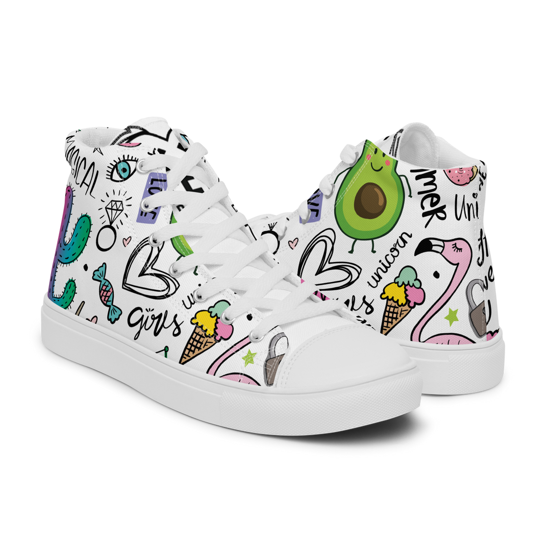Sneakers alte in tela da uomo UNICORN EDITION - Gufetto Brand 