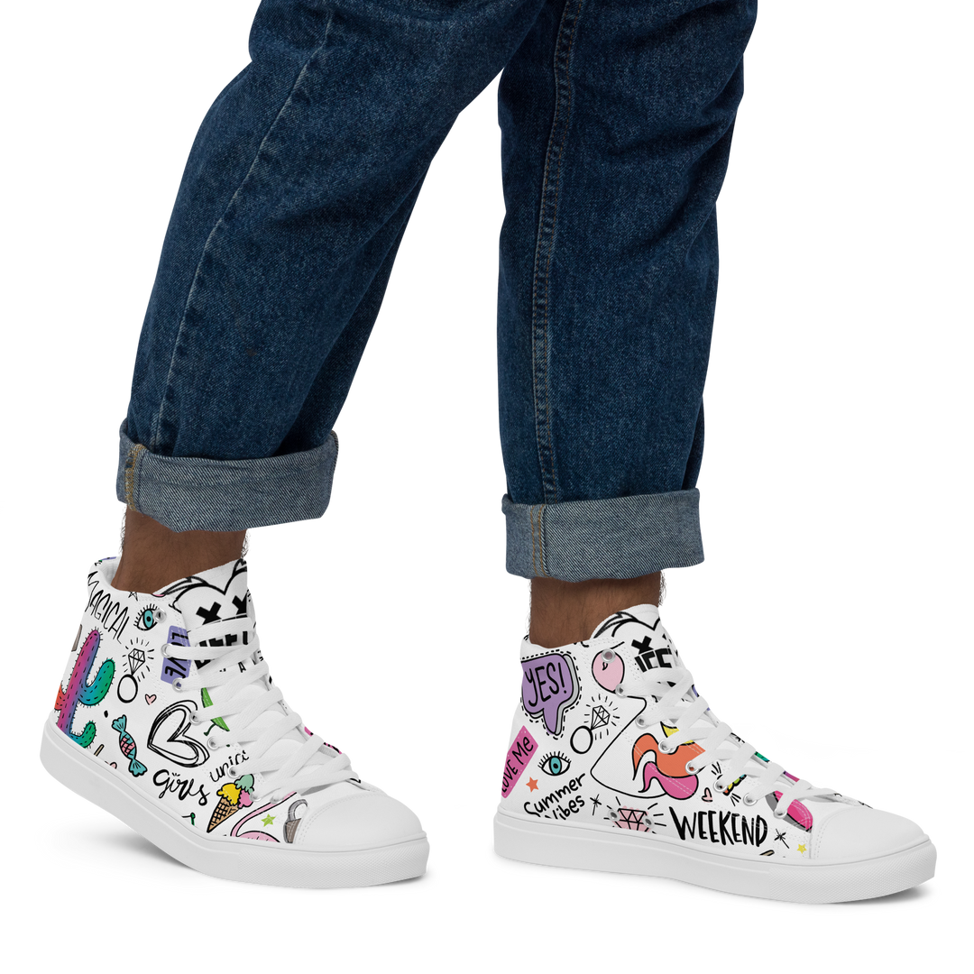Sneakers alte in tela da uomo UNICORN EDITION - Gufetto Brand 
