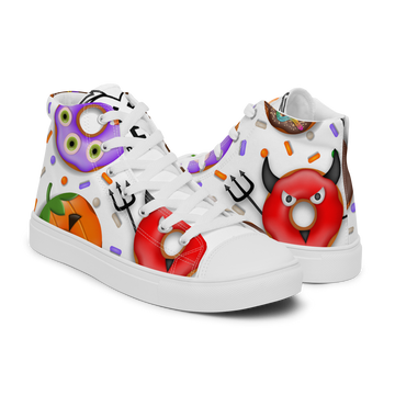 Sneakers alte in tela da uomo HALLOWEEN DONUTS