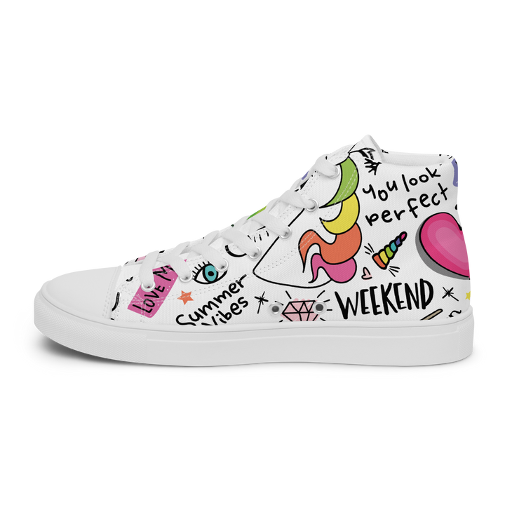 Sneakers alte in tela da uomo UNICORN EDITION - Gufetto Brand 