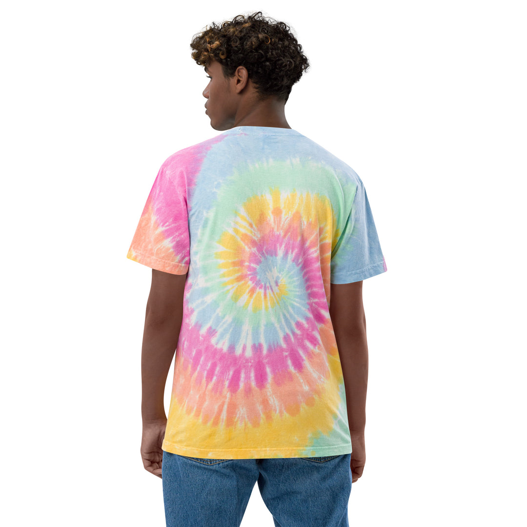 T-shirt oversize con tie dye Gufetto - Gufetto Brand 