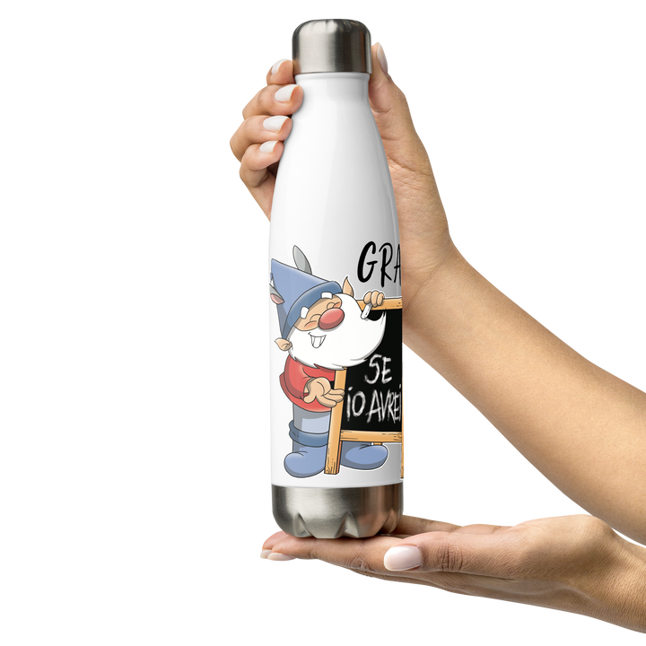 Borraccia in acciaio inossidabile GRAMMATICOLO - Gufetto Brand 