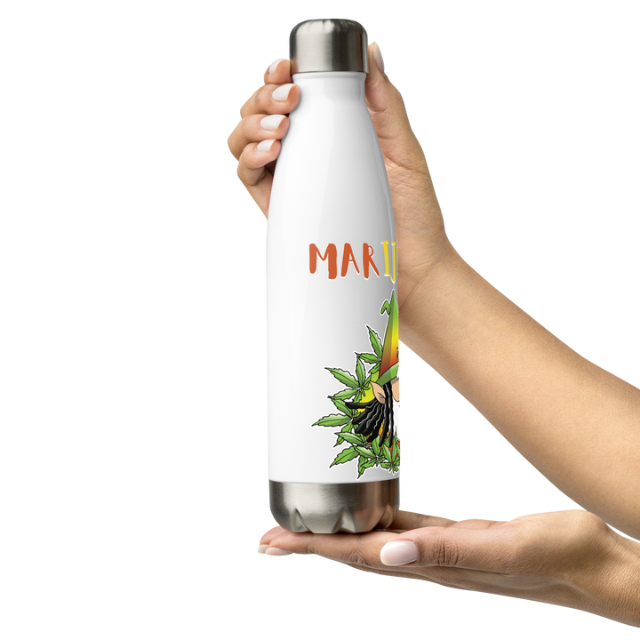 Borraccia in acciaio inossidabile MARIJUANOLO - Gufetto Brand 