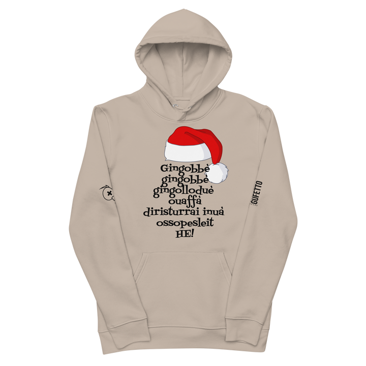 Felpa con cappuccio ecologica classica unisex Uomo/Donna Gingobbè - Gufetto Brand 