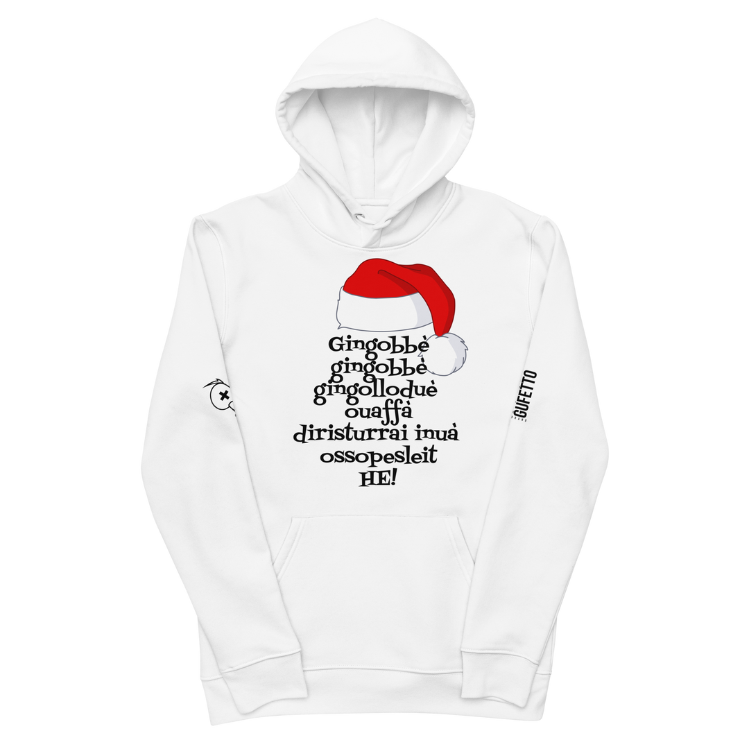 Felpa con cappuccio ecologica classica unisex Uomo/Donna Gingobbè - Gufetto Brand 