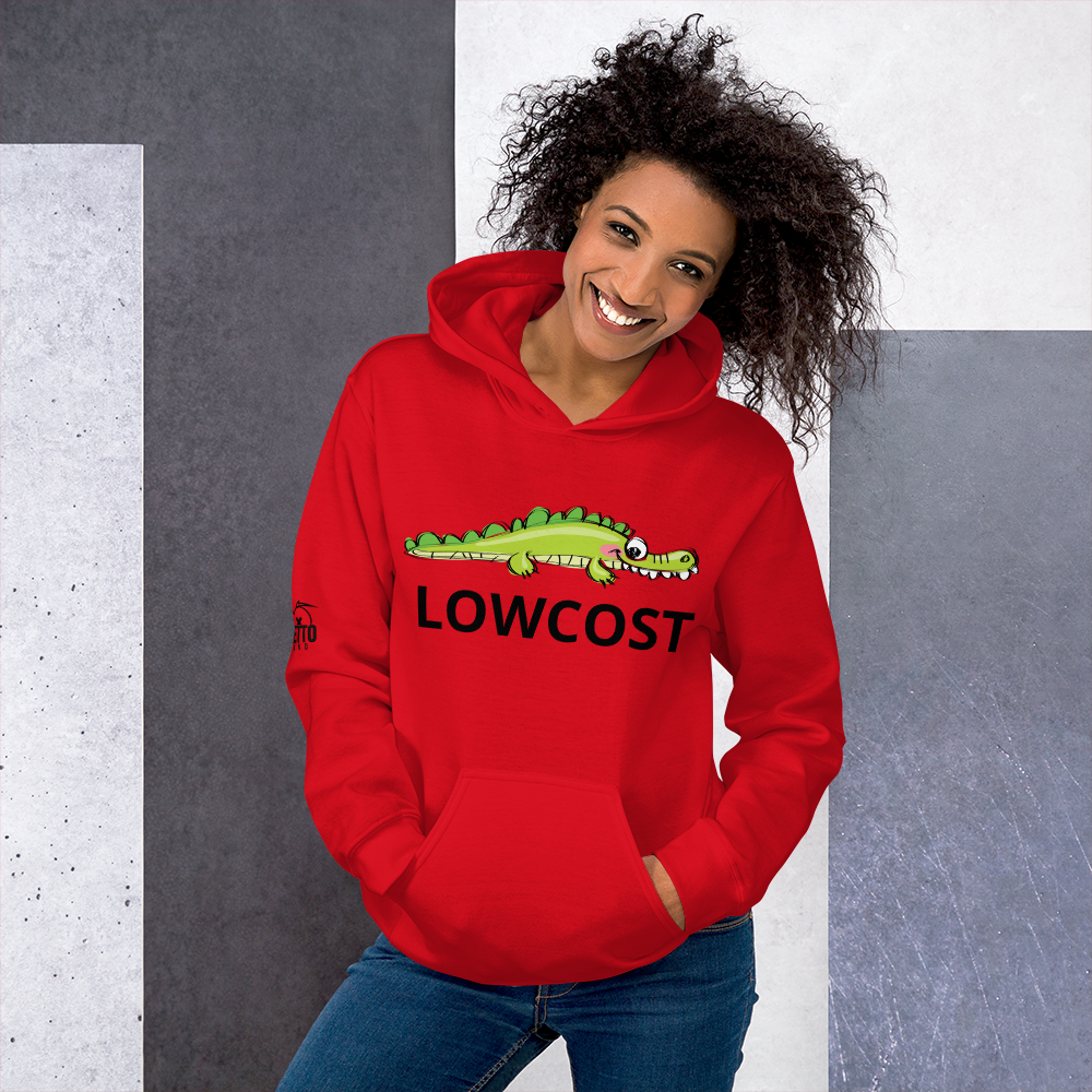 Felpa con cappuccio Unisex LOWCOST - Gufetto Brand 