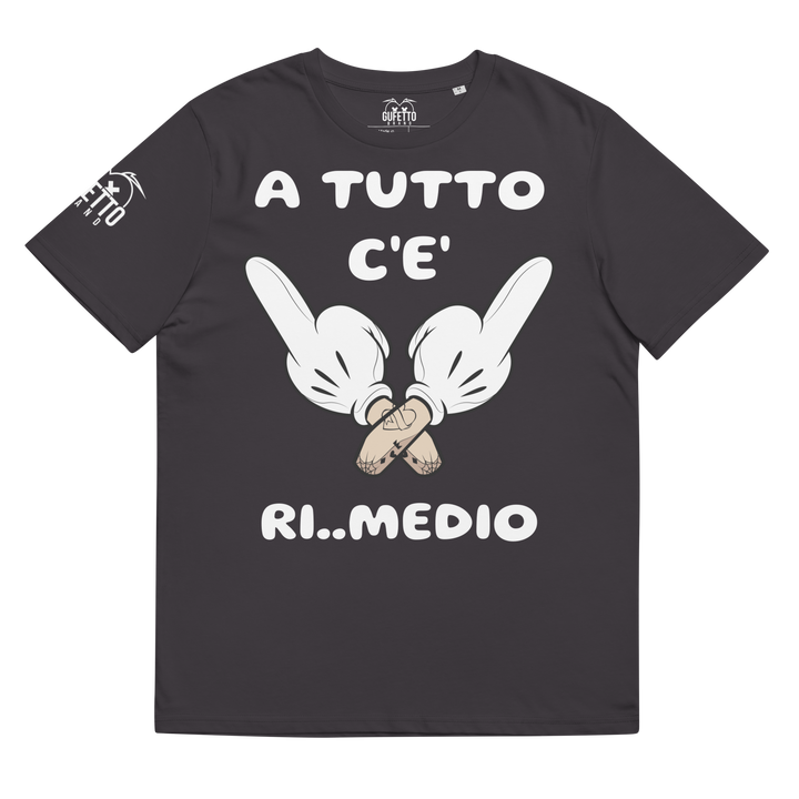 Maglietta in cotone organico unisex Ri..Medio - Gufetto Brand 