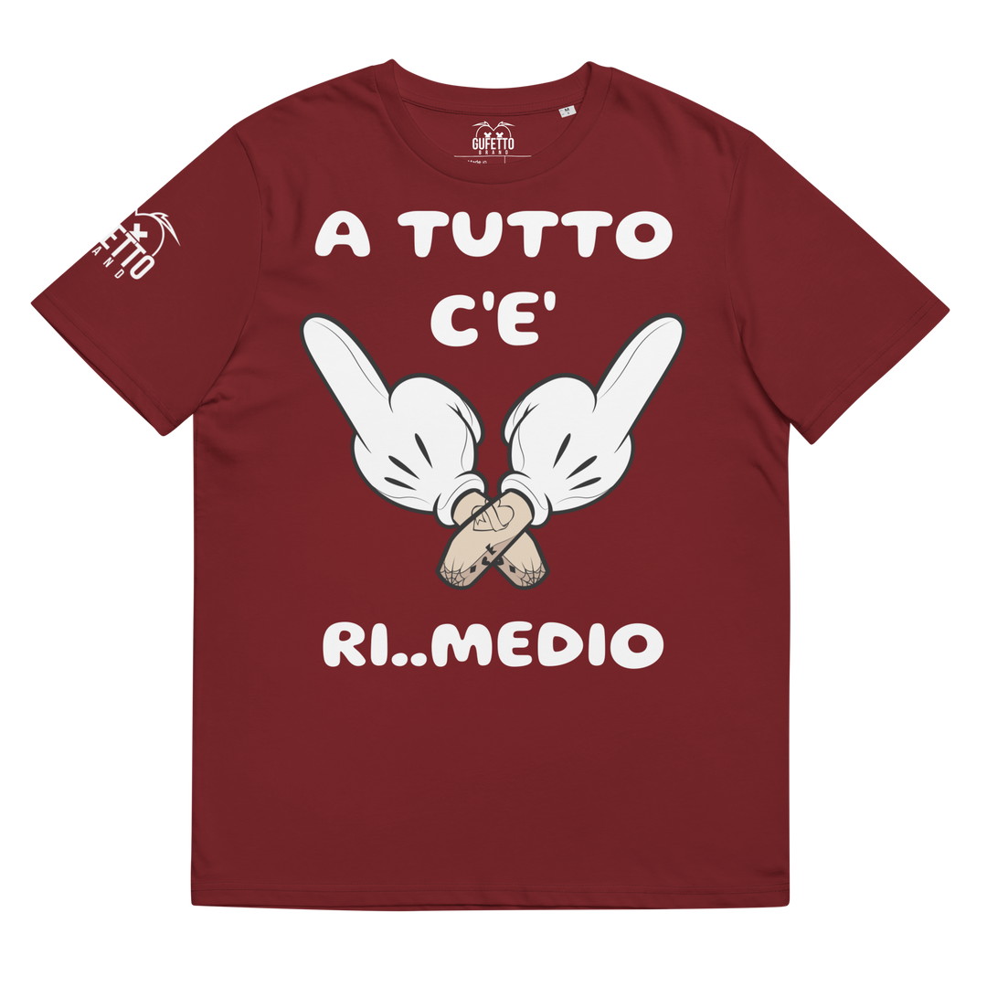 Maglietta in cotone organico unisex Ri..Medio - Gufetto Brand 