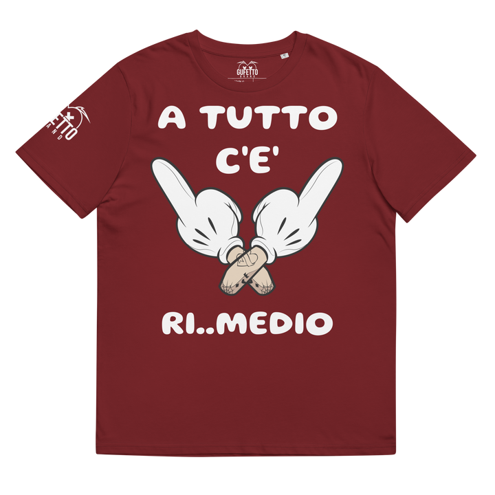 Maglietta in cotone organico unisex Ri..Medio - Gufetto Brand 