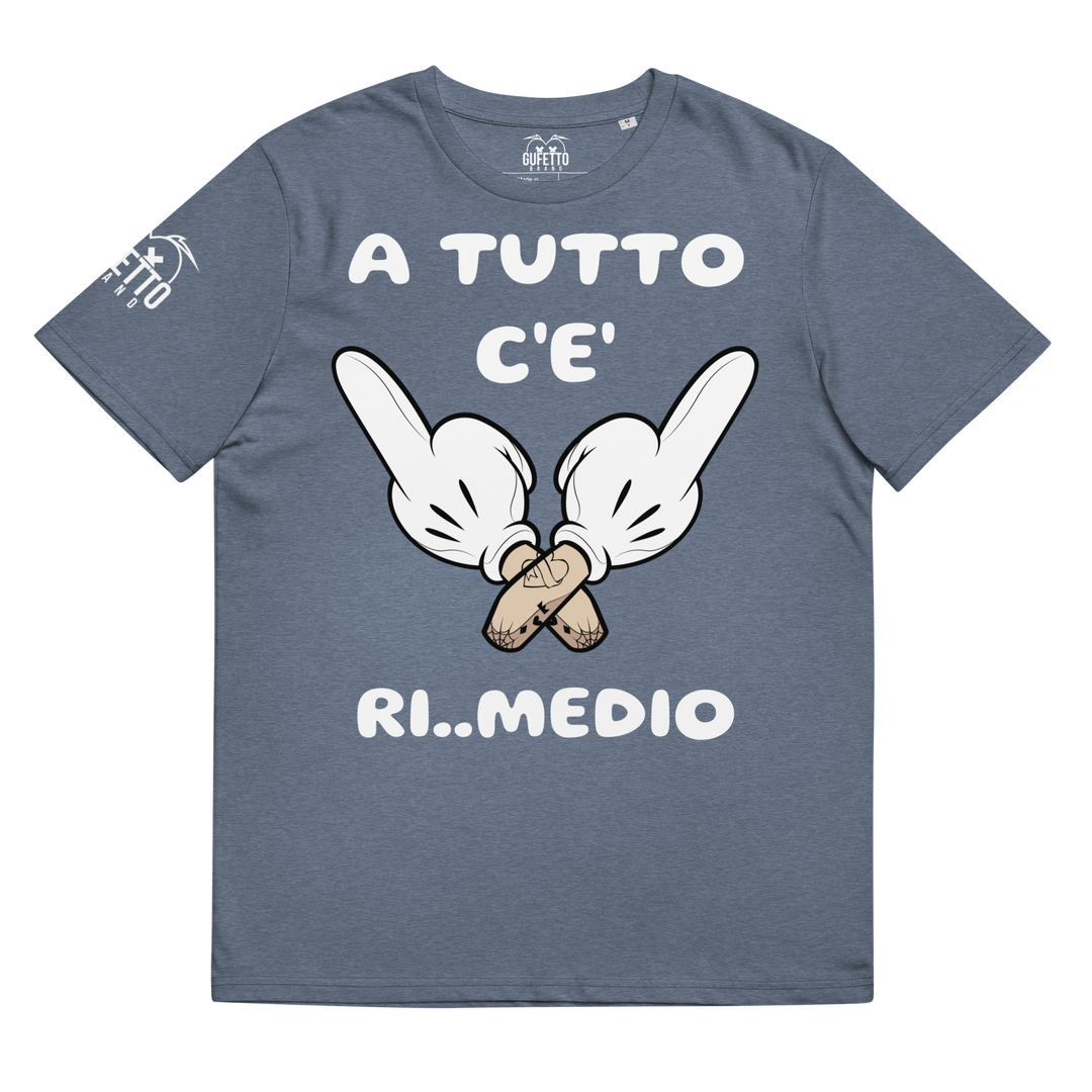 Maglietta in cotone organico unisex Ri..Medio - Gufetto Brand 